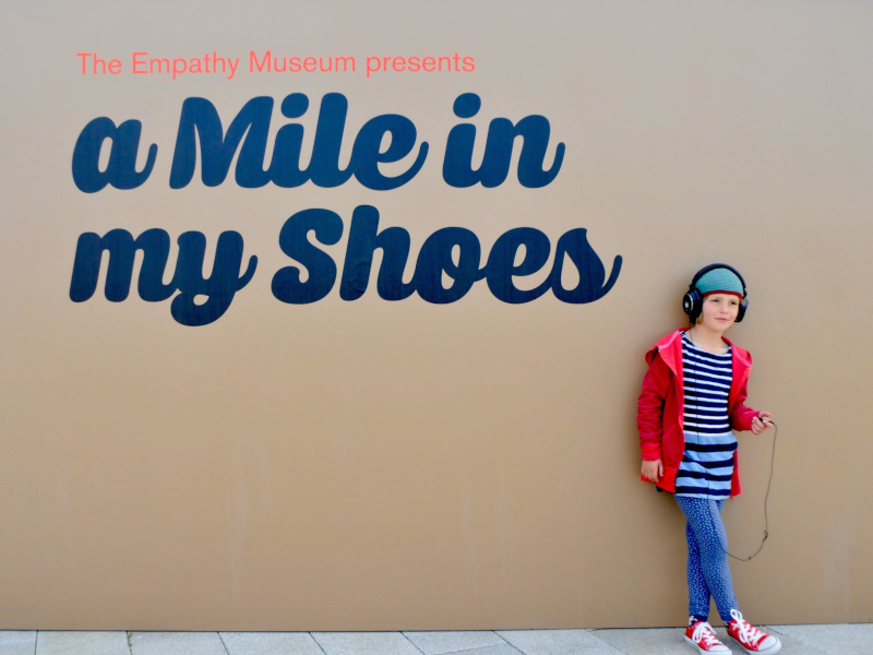 A child at Choose Love x A Mile in My Shoes